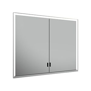 Keuco Royal Lumos Spiegelschrank 14313172301 Wandeinbau, silber-eloxiert, verdecktes Ablagefach, 900 x 735 x 165 mm