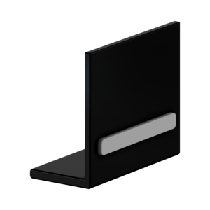 Poignée KEUCO pour armoires de toilette Somaris 14590370100 autocollante, 5 x 4,2 x 2,3 cm, noir mat