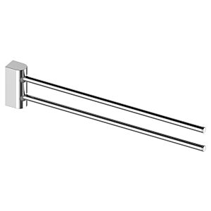 Porte-serviettes Keuco Smart.2 14718010000 chromé, 2 pièces, pivotant, 440 mm