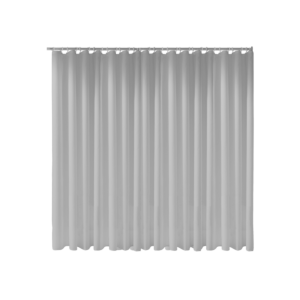 Keuco Duschvorhang Plan uni 14943000330 300 x 180 cm, 16 Ösen, lichtgrau