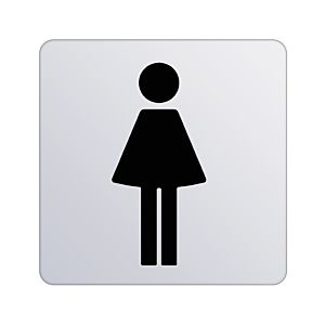 Keuco Türschild Plan 14966010000 Symbol Damen, verchromt