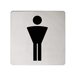 Keuco Türschild Plan 14967070000 Symbol Herren, Edelstahl