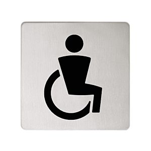 Keuco Türschild Plan 14968170000  Symbol Behinderte, Aluminium silber eloxiert