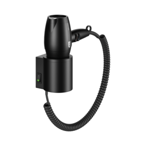 Keuco Plan Haartrockner 14995370037 schwarz matt/schwarz, mit Halter