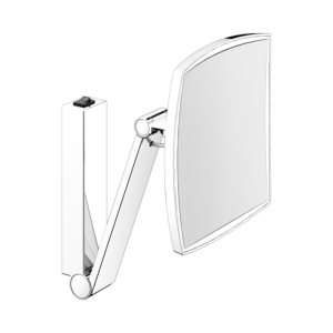 Keuco iLook_move Kosmetikspiegel 17613019004 verchromt, Wandmodell, beleuchtet, 20 x 20 cm