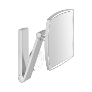 Keuco iLook_move Kosmetikspiegel 17613179002 5-fach Vergrößerung, 200x200mm, beleuchtet, mit Glasbedienfeld, aluminium-finish