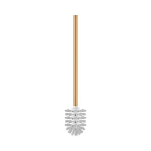 KEUCO Edition 11 toilet brush with handle 19964250013 for toilet brush set, brushed brass/white