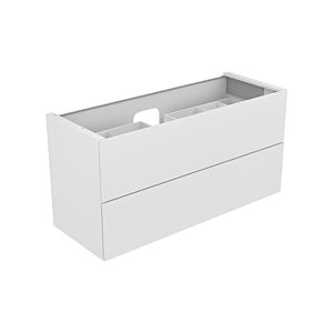 Keuco Edition 11 vanity unit 31362280100 140 x 35 x 53.5 cm, with LED lighting, satin finish, cashmere glass