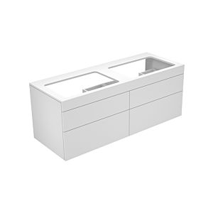 Keuco Edition 400 Unterschrank 31575380000     140x54,6x53,5cm, 4 Auszüge, weiß Strukturlack
