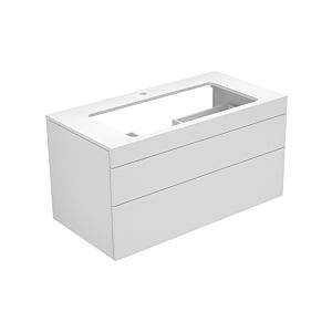 Keuco Edition 400 Waschtischunterbau 31582210100 105x54,6x53,5cm, 2 Auszüge, weiß hochglanz