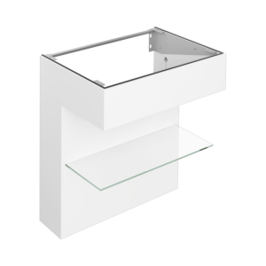 Meuble sous-vasque Keuco Edition 11 ART 32510510800 800 x 870 x 490 mm, avec étagère, finition satinée, blanc