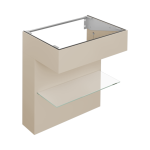 Meuble sous-vasque Keuco Edition 11 ART 32510520801 80x87x49cm, avec étagère, éclairage intérieur, finition satinée, sable