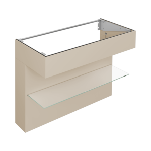 Meuble sous-vasque Keuco Edition 11 Art 32510521200 120x87x49cm, avec étagère, finition satinée, sable