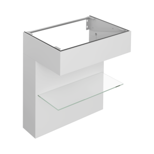 Meuble sous-vasque Keuco Edition 11 Art 32510550800 80x87x49cm, avec étagère, finition satinée, Manhattan