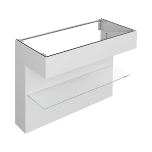 Meuble sous-vasque Keuco Edition 11 Art 32510551200 120x87x49cm, avec étagère, finition satinée, Manhattan