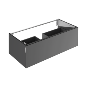 Keuco Edition 11 Art vanity unit 32511341201 120x35x49cm, 1 front drawer, interior lighting, satin finish lacquer, satin glass, smoke