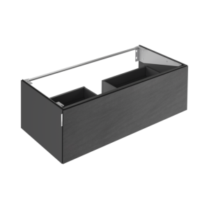 Keuco Edition 11 Art vanity unit 32511821201 120x35x49cm, 1 front drawer, interior lighting, satin finish, ceramic, smoke, basalt