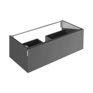 Keuco Edition 11 Art vanity unit 32511871201 120x35x49cm, 1 front drawer, interior lighting, satin-finished glass, smoke