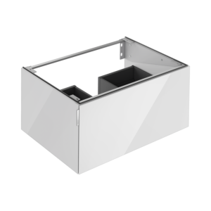 Keuco Waschtischunterschrank Edition 11 Art 32511880800 80x35x49cm, 1 Frontauszug, Glas, manhattan