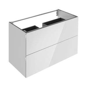 Meuble sous-vasque Keuco Edition 11 Art 32512351200 120x70x49cm, 2 tiroirs frontaux, finition satinée, verre, Manhattan
