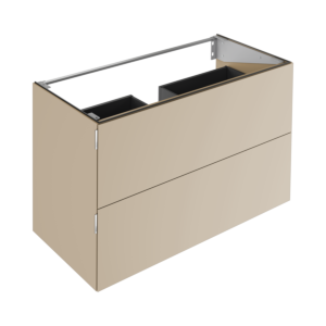 Keuco Edition 11 Art vanity unit 32512521201 120x70x49cm, 2 front drawers, interior lighting, satin finish, sand