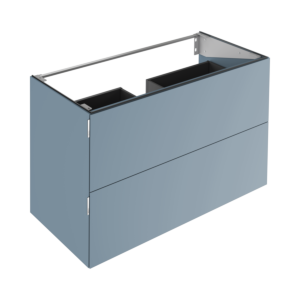 Meuble sous-vasque Keuco Edition 11 Art 32512531200 120x70x49cm, 2 tiroirs frontaux, finition satinée, bleu satiné