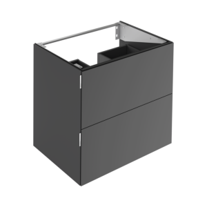 Meuble sous-vasque Keuco Edition 11 Art 32512540800 80x70x49cm, 2 tiroirs frontaux, finition satinée, fumé