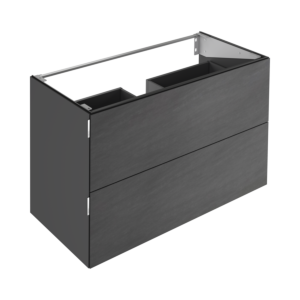 Keuco Edition 11 Art vanity unit 32512821200 120x70x49cm, 2 front drawers, satin finish, ceramic, smoke, basalt