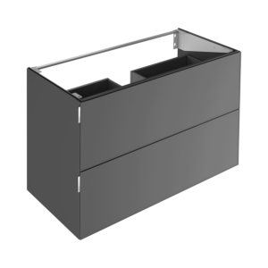 Keuco Edition 11 Art vanity unit 32512871200 120x70x49cm, 2 front drawers, satin-finished glass, smoke