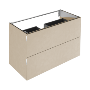 Meuble sous-vasque Keuco Edition 11 Art 32512911201 120x70x49cm, 2 tiroirs frontaux, éclairage intérieur, céramique, Sahara