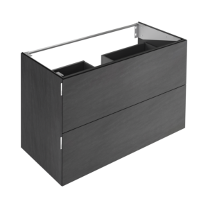 Keuco Edition 11 Art vanity unit 32512921200 120x70x49cm, 2 front drawers, ceramic, basalt