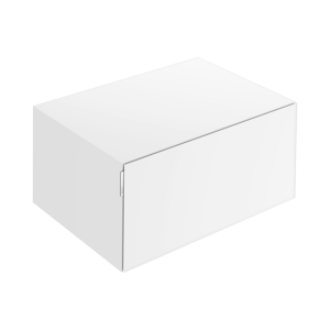 Keuco Edition 11 Art Sideboard 32541310800 80x35x49cm, 1 front drawer, satin lacquer, satin glass, white