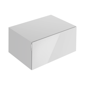 Buffet Keuco Edition 11 Art 32541350801 80x35x49cm, 1 tiroir en façade, éclairage intérieur, finition satinée, verre, Manhattan