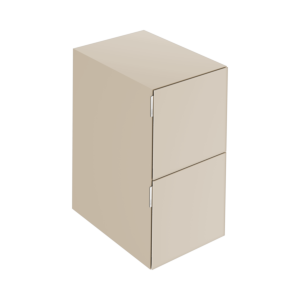 Keuco Edition 11 Art Sideboard 32542320401 40x70x49cm, 2 front drawers, interior lighting, satin lacquer, satin glass, sand