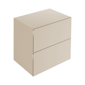 Keuco Edition 11 Art Sideboard 32542320801 80x70x49cm, 2 front drawers, interior lighting, satin lacquer, satin glass, sand