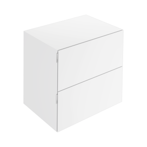 Keuco Edition 11 Art Sideboard 32542510801 80x70x49cm, 2 Frontauszüge, Innenbeleuchtung, Lack seidenmatt, weiß