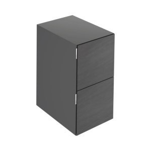 Keuco Edition 11 Art Sideboard 32542820401 40x70x49cm, 2 front drawers, interior lighting, satin finish, ceramic, smoke, basalt