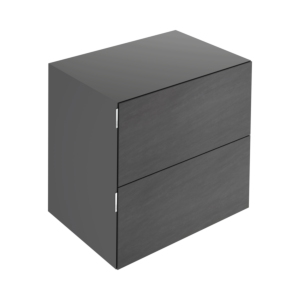 Keuco Edition 11 Art Sideboard 32542820800 80x70x49cm, 2 front drawers, satin finish, ceramic, smoke, basalt