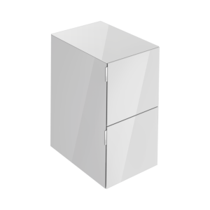 Buffet Keuco Edition 11 Art 32542880400 40x70x49cm, 2 tiroirs frontaux, verre, Manhattan