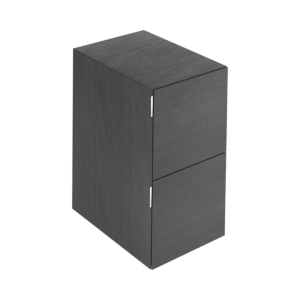 Keuco Edition 11 Art Sideboard 32542920401 40x70x49cm, 2 Frontauszüge, Innenbeleuchtung, Keramik, basalt