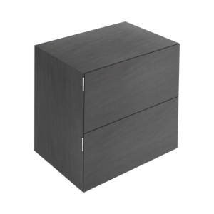 Keuco Edition 11 Art Sideboard 32542920800 80x70x49cm, 2 front drawers, ceramic, basalt