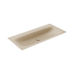 Lavabo à encastrer Keuco Edition 11 Art 32590521200 sans trou pour robinetterie, 120,6 x 0,4 x 49,3 cm, sable