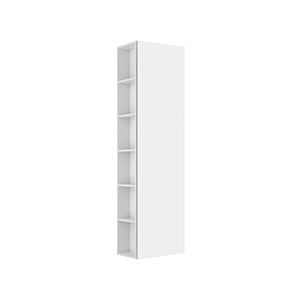 Keuco X-Line tall cabinet 33131970002 48x175x30cm, right, shelf left, matt vulcanite coated decor, matt vulcanite glass