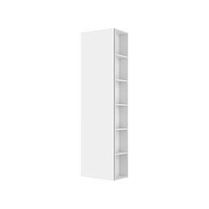 Keuco X-Line Hochschrank 33132290001 48x175x30cm, 1-türig, links, Dekor inox seidenmatt, Glas inox satiniert