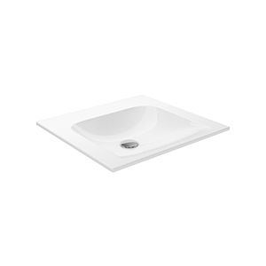 Keuco X-Line Keramik-Waschtisch 33140315000 50,5x49,3cm, ohne Hahnloch und Überlauf, weiß