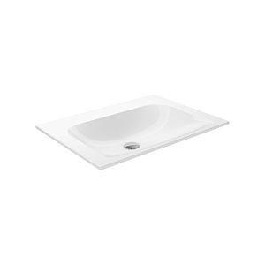 Keuco X-Line Keramik-Waschtisch 33150316500 65,5x49,3cm, ohne Überlauf und Hahnloch, weiß