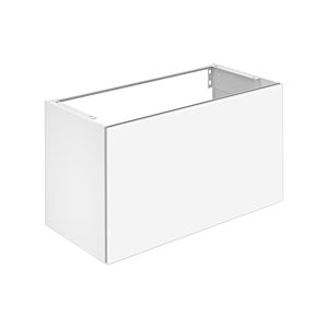 Keuco X-Line Waschtisch-Unterschrank 33172290000 Dekor inox seidenmatt, Glas inox satiniert, 100x60,5x49cm