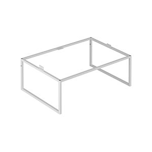 Keuco X-Line floor frame 33198970002 65x25.5x47cm, decor vulcanite matt coated, glass vulcanite matt