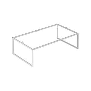 Keuco X-Line Bodengestell 33198290003 80x25x47cm, Dekor inox seidenmatt, Glas inox satiniert