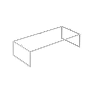 Keuco X-Line Bodengestell 33198140004 100x25x47cm, Dekor trüffel seidenmatt, Glas trüffel klar